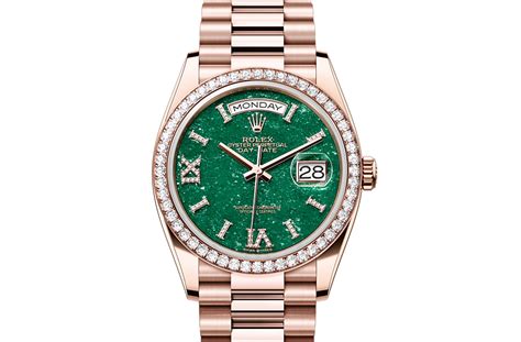 rolex day date 36 green price|diamond rolex 36mm price.